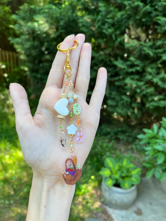 spring picnic – bag charm