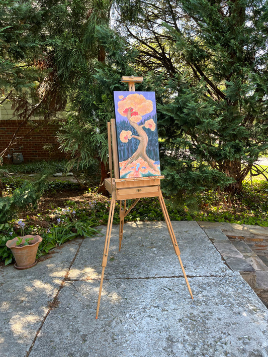 "the mangled tree" – original canvas painting by thalia alpos